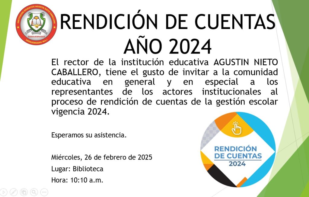 Rendición de cuentas 2024